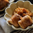 ヘルシーボリュームおかず。生姜焼き風むっちり肉豆腐