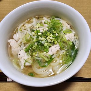ナムディの作ってみた!投稿(ゴマ油香る♡『鶏ネギうま塩うどん』)