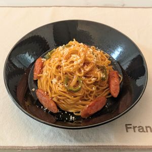 𝔂𝓾𝓶𝓲🍓の作ってみた!投稿(【焼きナポリタン】ゆでずに簡単！パパッとランチに◎)