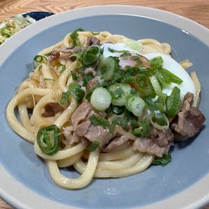 モジャネコの作ってみた!投稿(味付けオール３『すき風☆豚たまうどん』)