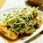 生姜ドレッシングで頂く　だし巻き卵