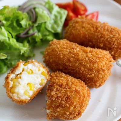 『とうもろこしのクリームコロッケ』滑らかクリーム♡失敗なし！