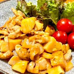michuの作ってみた!投稿(ご飯にもパンにも合う♪『豚こまと新じゃがのBBQソテー』)