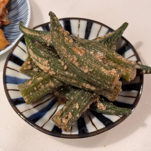 KSの作ってみた!投稿(オクラのおいしいごま和え【作り置き】)