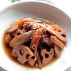 圧力鍋で作る、豚肉と根菜のきんぴら