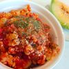 Yuukoの作ってみた!投稿(鶏挽き肉と蒸し大豆のトマト煮込み)