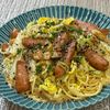 楽ラク手抜キッチン🐶🐾の作ってみた!投稿(【白菜とウインナーの豆乳クリームパスタ】たっぷり野菜を摂れる)