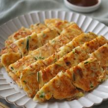 【夏野菜チヂミ】米粉＆豆腐のヘルシー生地