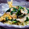 ふわっと卵、麺パリッ、とろ〜りあん！豚ニラ玉あんかけ焼きそばの工程7