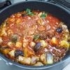 太麺で作る「茄子とズッキーニのトマトソースパスタ」の工程5