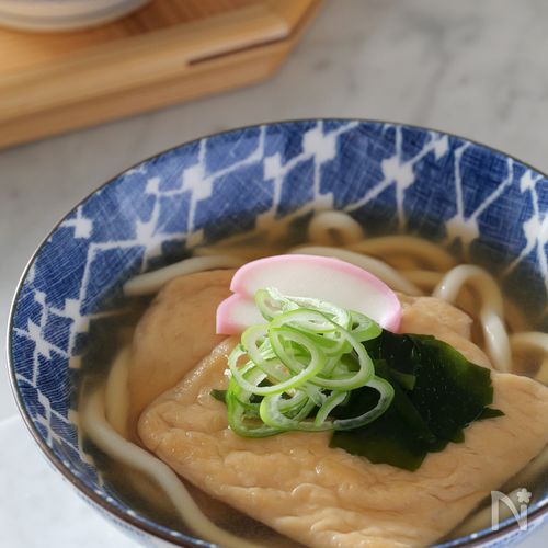 じゅんわり美味しい♡きつねうどんの【きつね】
