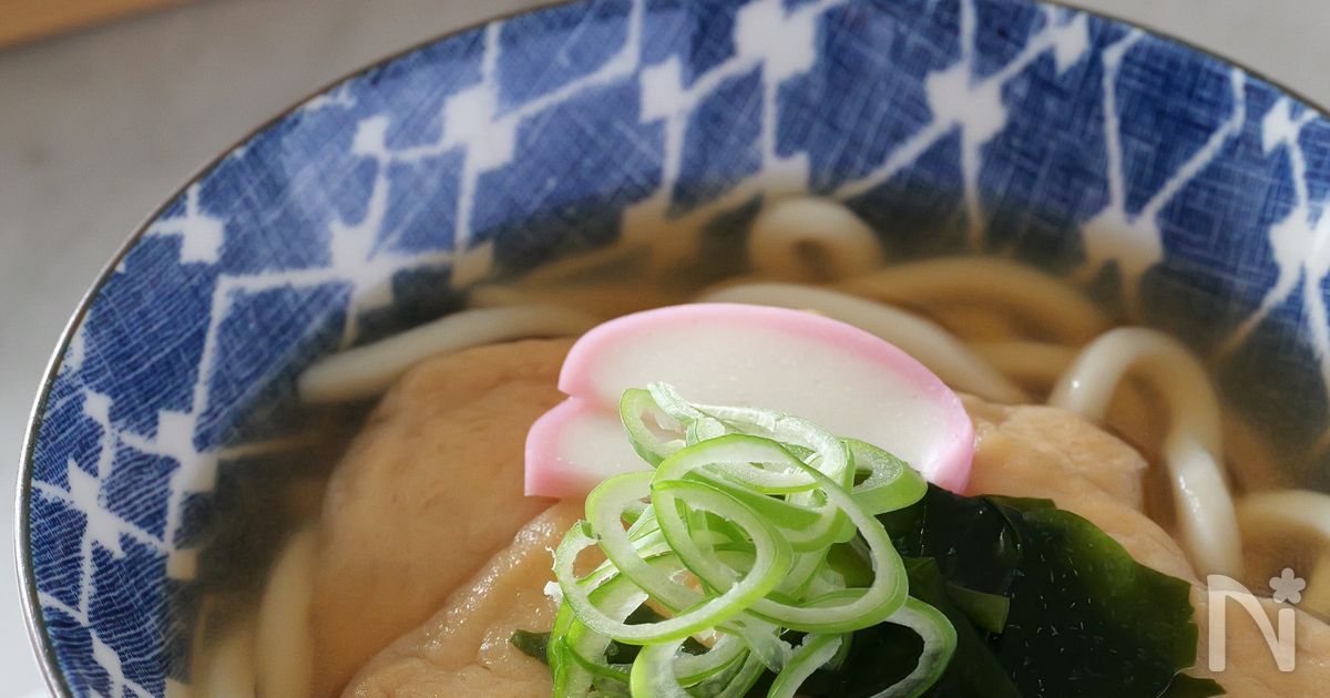 じゅんわり美味しい♡きつねうどんの【きつね】