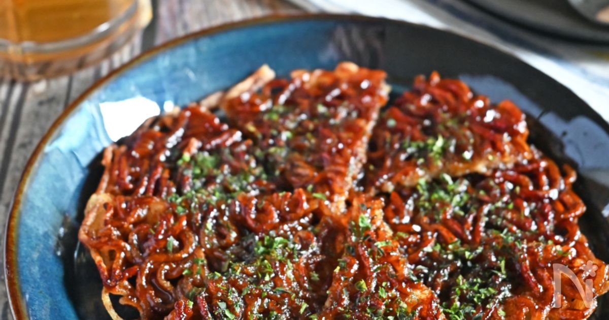 主材料1つ！パリパリソース焼きそば
