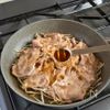 フライパンひとつ!豚肉ともやしのうま塩蒸し焼きの工程5