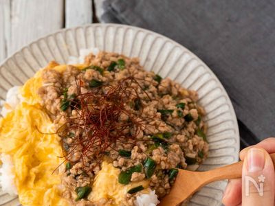 ひき肉とニラのあんかけ卵丼 レシピサイト Nadia ナディア プロの料理家のおいしいレシピ
