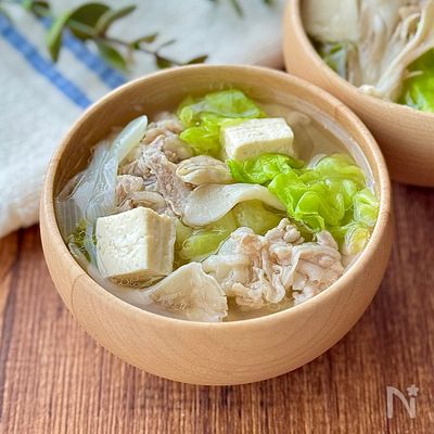 豚肉とたっぷり野菜のおかずスープ