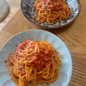 ミユミヤの作ってみた!投稿(旨味凝縮！トマトとツナのガーリックパスタ)