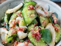 5分副菜【きゅうりちくわの梅白だし和え】