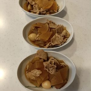 小野加代の作ってみた!投稿(【味染み抜群♡︎ひらひら大根と豚バラのうま煮】家族絶賛！)
