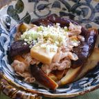 茄子と豚バラと絹厚揚げのさっぱりとろみ炒め