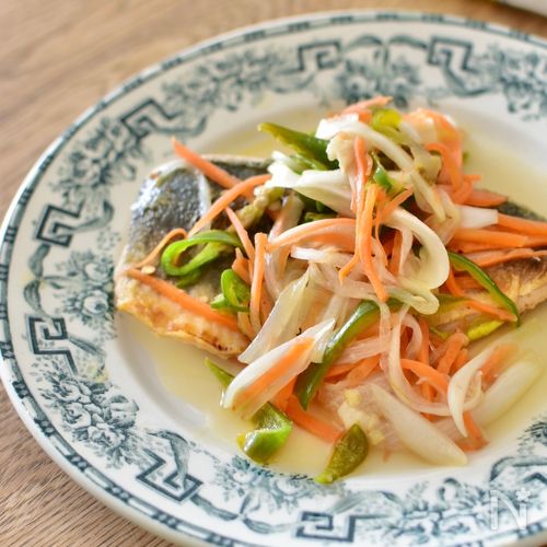 [アジの和風南蛮漬け]味の決め手は白だし♪