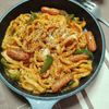 M*Pの作ってみた!投稿(ワンパン10分!【ナポリタン風チーズうどん】喫茶店風♪)