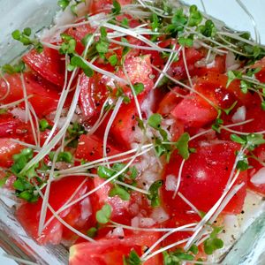 ゆみの作ってみた!投稿(【トマトと新玉ねぎのマリネ】甘みとうま味が滴るやみつきサラダ)