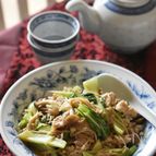 チンゲン菜ときのこのあんかけご飯