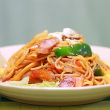 オムレタスのナポリタンスパゲッチ