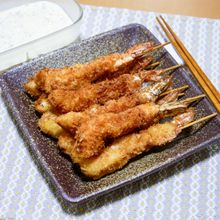 大きい海老フライと簡単タルタルソース