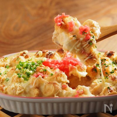 お麩でふわふわ山芋グラタン