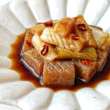 加熱要らずの漬けだれが絶品【長ねぎとこんにゃくの焼きびたし】