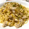 山子の作ってみた!投稿(ついつい食べたくなる！辛さがおいしい！白菜麻婆風パスタ)