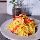 キャベツ増しの春雨カレーサラダ♪