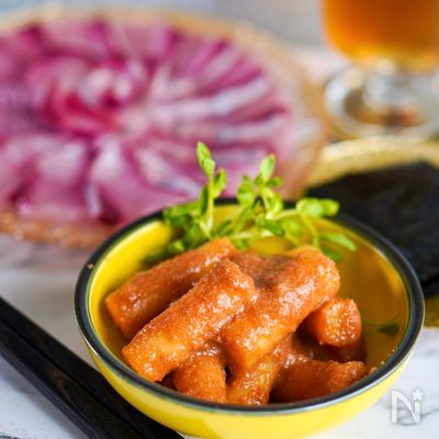 めんたいバタートッポギ【レンジレシピ】