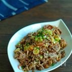 茹で牛こまとたっぷりみょうがのさっぱり和え