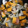 【かぼちゃときのこのグラタン】ほっこり甘い♪の工程2