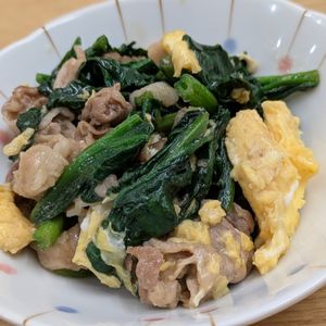 257378の作ってみた!投稿(豚肉とほうれん草のトロたま炒め【お肉がぷるん♪簡単絶品】)