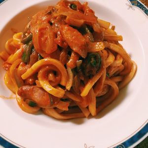 すみの作ってみた!投稿(これ美味しい♪冷凍うどんが大変身!!ナポリタンうどん♪)