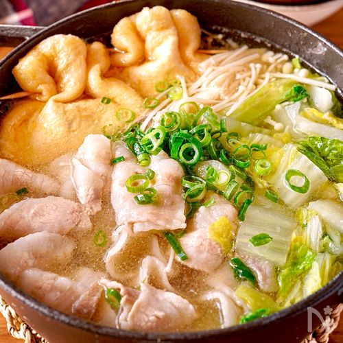 【豚バラ白菜のコク旨スープ鍋】だしがおいしい♡