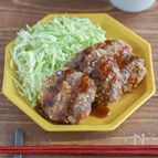 揚げずに焼く！「ほりにし」で味付け簡単♪豚こまひと口とんかつ