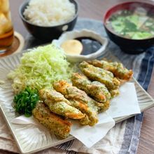 パリッとジューシー【鶏胸肉のお好み焼き揚げ】