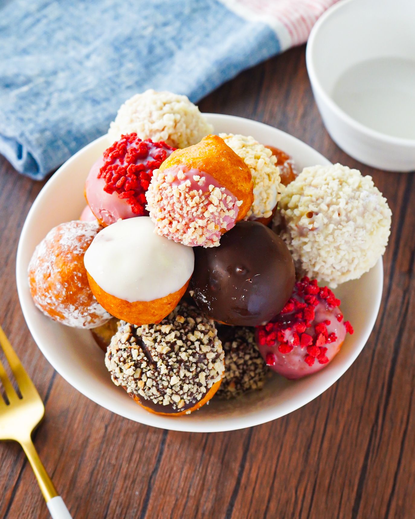 テラもち ふわもち簡単餅ドーナツ【餅×HMで簡単おやつレシピ】 | レシピサイトNadia