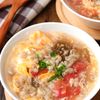 ５分で完成！腸活に！【雑穀入りもずくとトマトのかき卵スープ】の工程3