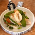 レンチンで簡単♪ちくわとピーマンの和風バター和え