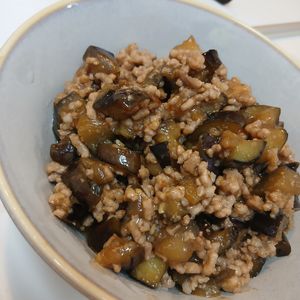 そらまめの作ってみた!投稿(抱えて食べたい！なすとひき肉のうま味噌ごはん)