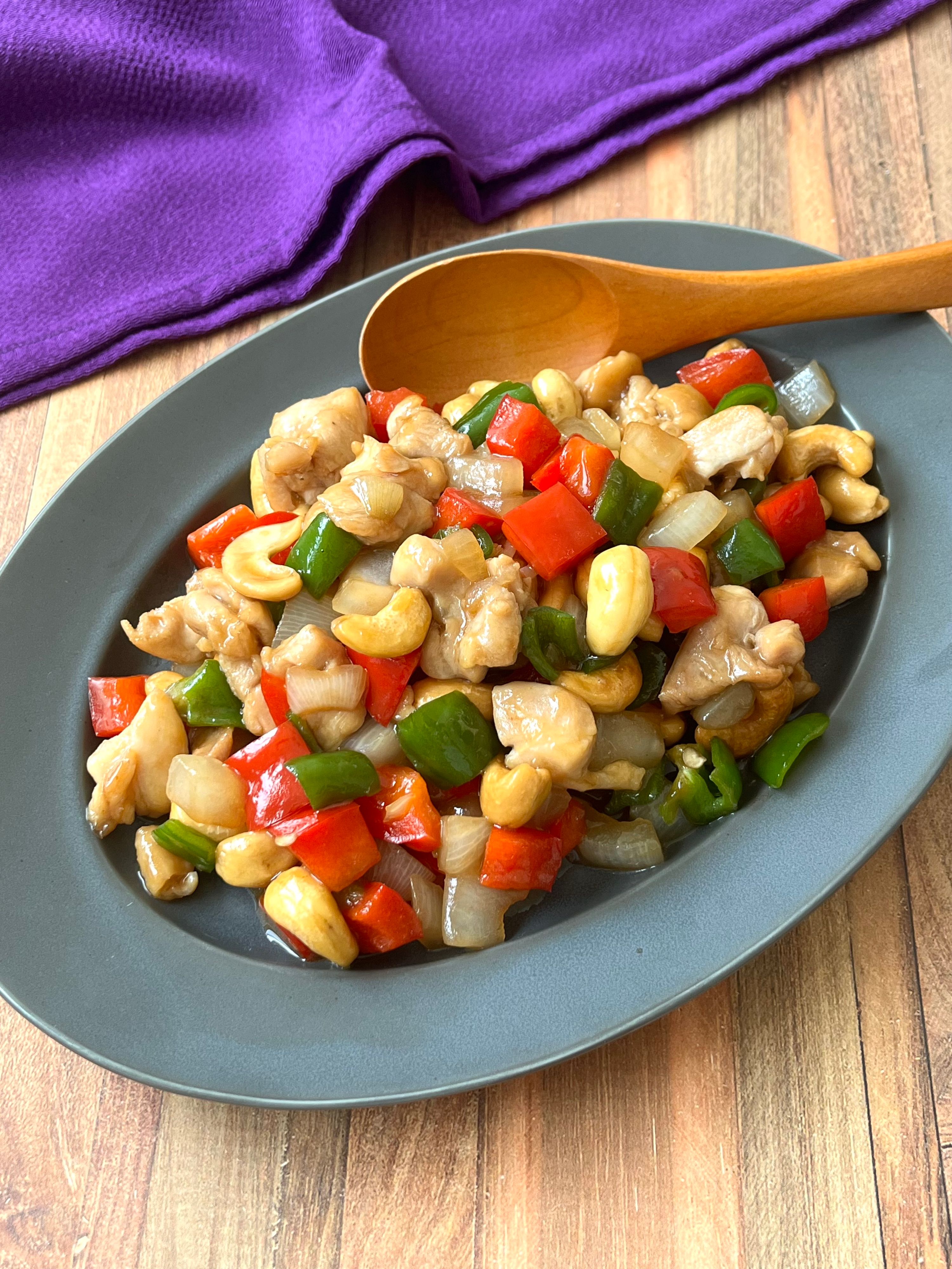 昭和レトロ イカとカシューナッツ炒め 食品サンプル 直径約26cm 町中華