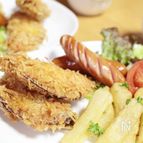ポテトサラダの入ったハムカツ