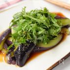 レンチン3分で革命！【とろとろ蒸しなすの生姜醤油だれ】