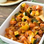 夏野菜で栄養満点♪スパイシーカポナータ